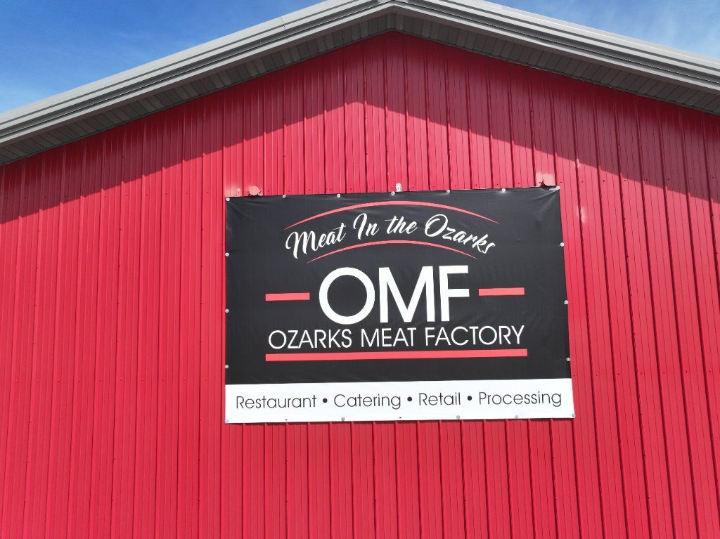 OMF sign: Restaurant, Catering, Retail, Processing